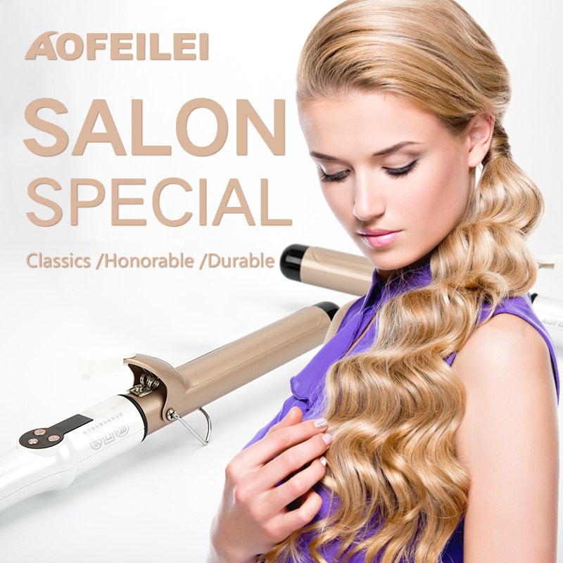 2020 Electric Professional Ceramic Hair Curler Curling Iron Roller Curls Wand Waver Fashion Styling Tools